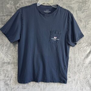 Vineyard Vines Nashville sz small Men's Deep Blue Short Sleeve Tee pocket